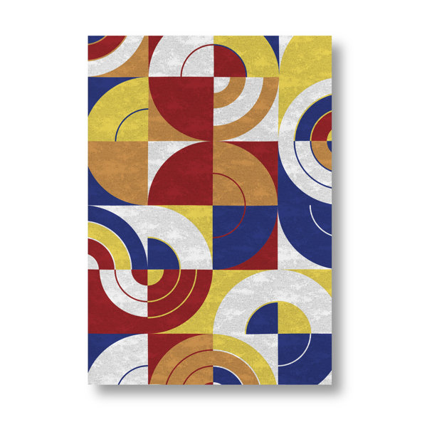 Corrigan Studio Longbridge Flatweave Cotton Red/Yellow/Blue Rug